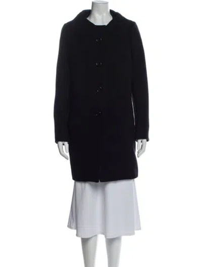 Pre-owned Kate Spade Wool Peacoat In Blue