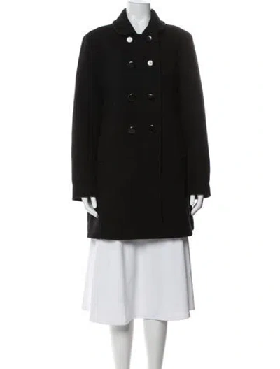Pre-owned Kate Spade Wool Peacoat In Gray