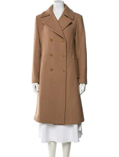 Pre-owned Kate Spade Wool Peacoat In Neutral