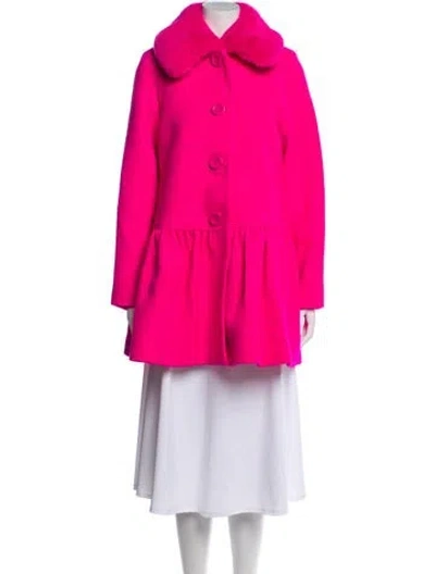 Pre-owned Kate Spade Wool Peacoat In Pink