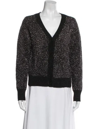 Pre-owned Kate Spade Wool Printed Jacket In Black
