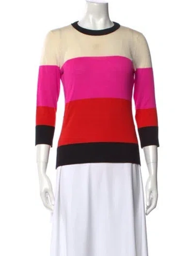 Pre-owned Kate Spade Wool Striped Sweater In Multi