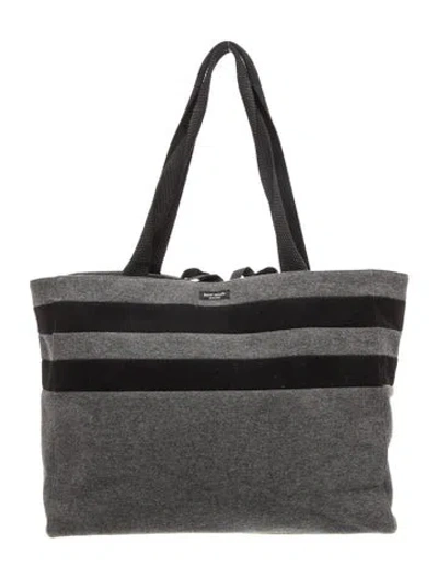 Pre-owned Kate Spade Wool Tote In Grey