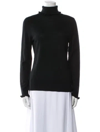 Pre-owned Kate Spade Wool Turtleneck Sweater W/ Tags In Black