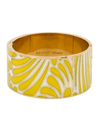 Pre-owned Kate Spade X Florence Broadhurst Enamel Bright Spark Bangle Bracelet, 6.75" In Multi