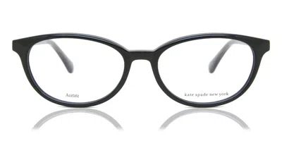 Kate Spade Yasmine/f Vestibilità Orientale 807 Occhiali Da Vista Neri Per Donna (solo Montatura) In Purple