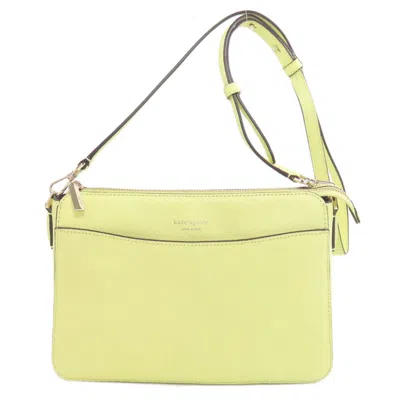 Pre-owned Kate Spade Yellow Leather Shoulder Bag ()