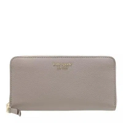 Pre-owned Kate Spade York Roulette Wallet Grey Light Gray Neu & Ovp 1317652