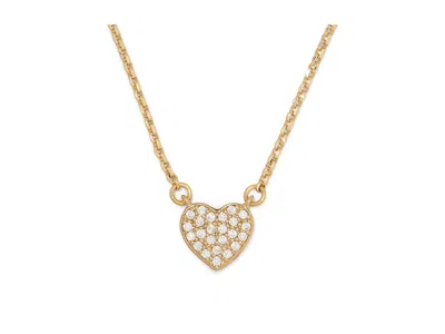 Kate Spade Yours Truly Pave Heart Mini Pendant In Pattern