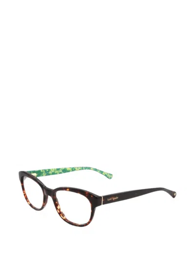 Kate Spade Zelda Tortoiseshell-effect Cat-eye Glasses In Brown