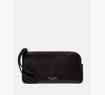 Kate Spade Zippy Wristlet In Black