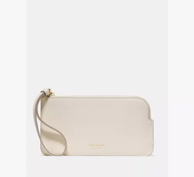 Kate Spade Zippy Wristlet In Brown