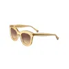 Kate Young Women's 47mm Beige Sunglasses In White