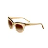 Kate Young Women's 50mm Beige Sunglasses In White