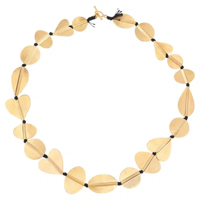 Pre-owned Katerina Makriyianni Katerina's Treasure Short Necklace In Silk & Vermeil By  In Multi