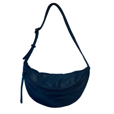 Katerina Nyc Women's Blue Smooth Leather Sling Bag - Navy