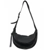 Katerina Nyc Women's Pebbled Leather Adjustable Sling Bag - Black In Black