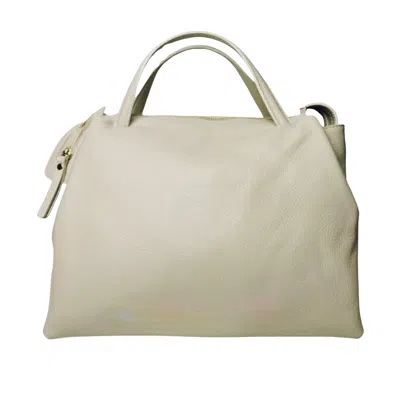 Katerina Nyc Women's Neutrals Marielle Italian Leather Shoulder Bag - Cream