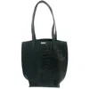 Katerina Nyc Women's Ru Croc Embossed Italian Leather Bag - Black In Black