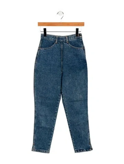 Pre-owned Katharine Hamnett High-rise Straight Leg Jeans In Blue