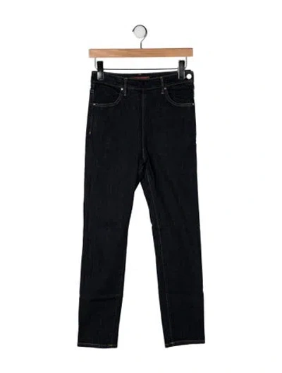 Pre-owned Katharine Hamnett Mid-rise Straight Leg Jeans In Blue