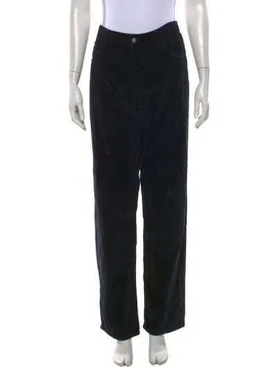 Pre-owned Katharine Hamnett Straight Leg Pants In Black