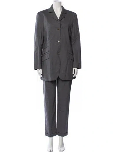 Pre-owned Katharine Hamnett Vintage 1992 Pantsuit In Gray