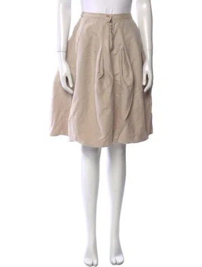 Pre-owned Katharine Hamnett Vintage Knee-length Skirt In Neutral