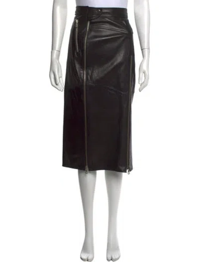 Pre-owned Katharine Hamnett Vintage Long Skirt In Black