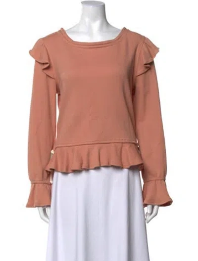 Pre-owned Katharine Kidd Crew Neck Long Sleeve Sweatshirt In Pink