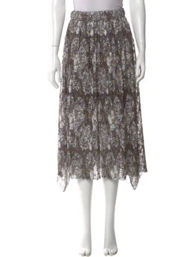 Pre-owned Katharine Kidd Printed Midi Length Skirt In Multi