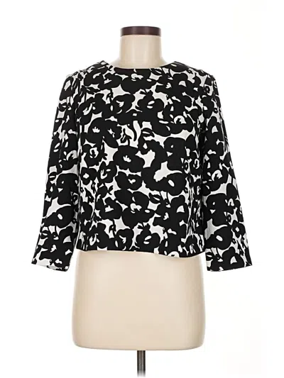 Pre-owned Katherine Barclay 3/4 Sleeve Blouse In Black