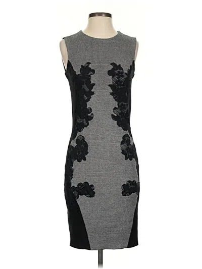 Pre-owned Katherine Barclay Cocktail Dress In Gray