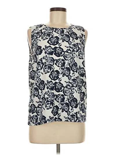 Pre-owned Katherine Barclay Sleeveless Blouse In Ivory