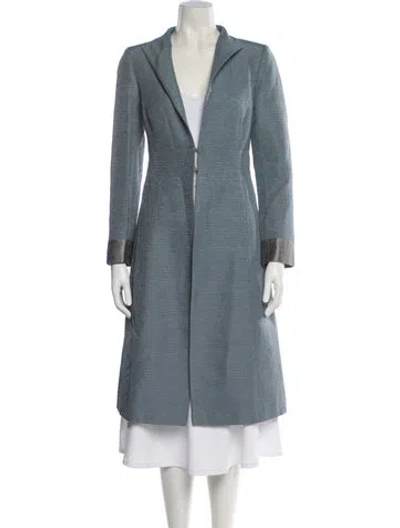 Pre-owned Katherine Hooker Coat In Blue