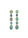 Katherine Jetter 18kt Yellow Gold Gemstone Line Drop Earrings In Yellow