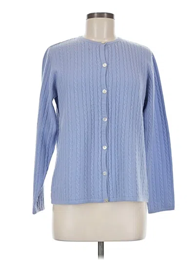 Pre-owned Katherine Kelly Collection Cashmere Cardigan Sweater In Blue