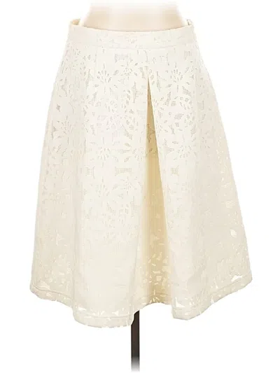 Pre-owned Katherine Kelly Collection Formal Skirt In White