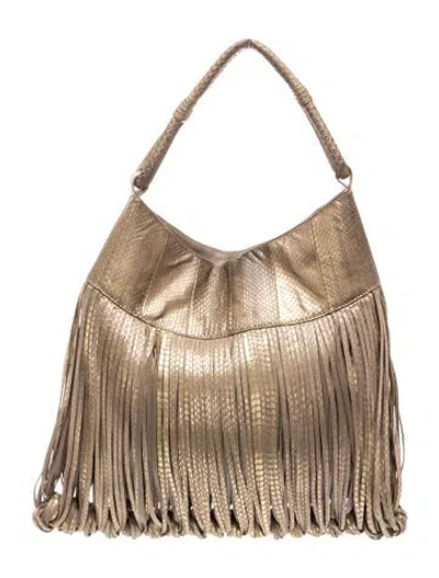 Pre-owned Katherine Kwei Leather Shoulder Bag In Neutral
