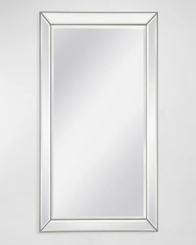 Katherine Noble By Bmc Ainsley 79" Floor Mirror In White/silver