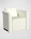 Katherine Noble By Bmc Akey Accent Chair In Ivory