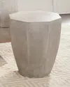 Katherine Noble By Bmc Asher Octagonal End Table In Grey