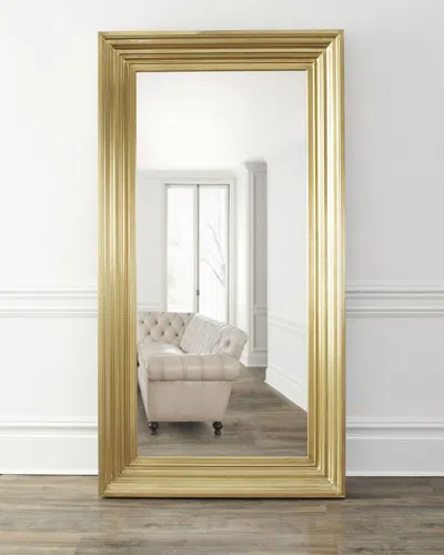 Katherine Noble By Bmc Beryl Brass Clad Floor Mirror In Gold