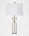 Katherine Noble By Bmc Bollin 27" Crystal Table Lamp In Crystal/brass