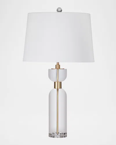 Katherine Noble By Bmc Bollin 27" Crystal Table Lamp In Crystal/brass