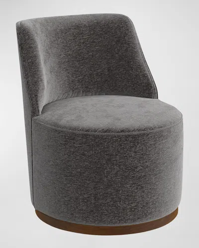 Katherine Noble By Bmc Brandon Swivel Chair In Charcoal