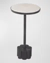 Katherine Noble By Bmc Bruce Accent Table In Brushed Black