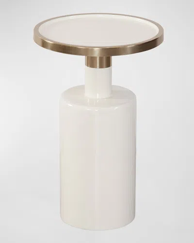 Katherine Noble By Bmc Bryce Accent Table In White