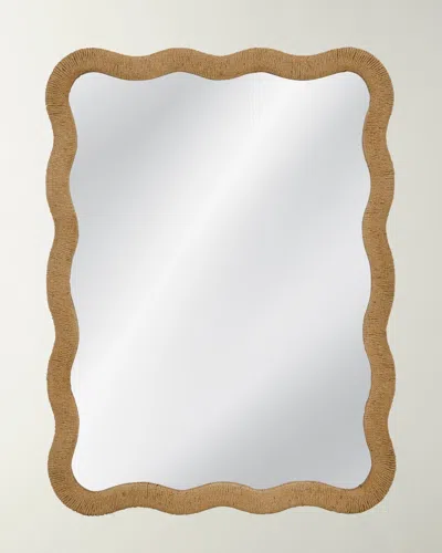 Katherine Noble By Bmc Burnette 48" Rope Wall Mirror In Brown