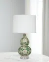 Katherine Noble By Bmc Capri 28" Floral Double-gourd Table Lamp